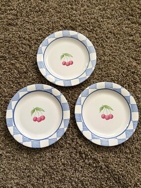 Pfaltzgraff Hopscotch Salad Plates 9”